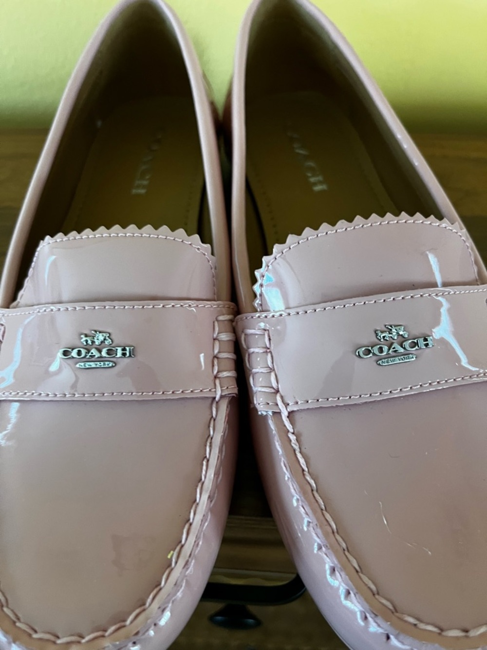 Coach Glossy Pink Loafers - Picture 11 of 11